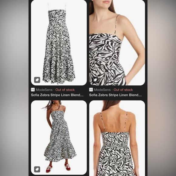 La Ligne Sofia dress in zebra print size medium - Picture 10 of 12